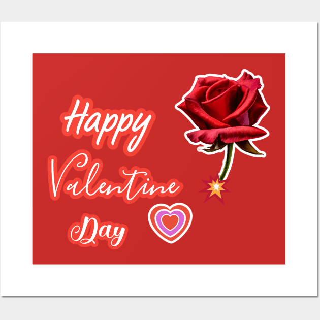 Happy Valentine Day Quotes Wall Art by Touchwood